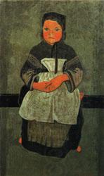 Paul Serusier Little Breton Girl Seated(Portrait of Marie Francisaille) China oil painting art